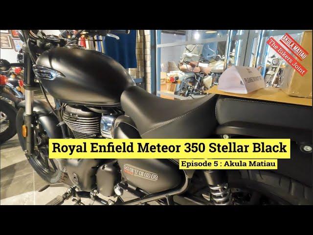 4K | Royal Enfield Meteor 350 Stellar Black | Akula Matiau | The Bikers Joint : Episode 5