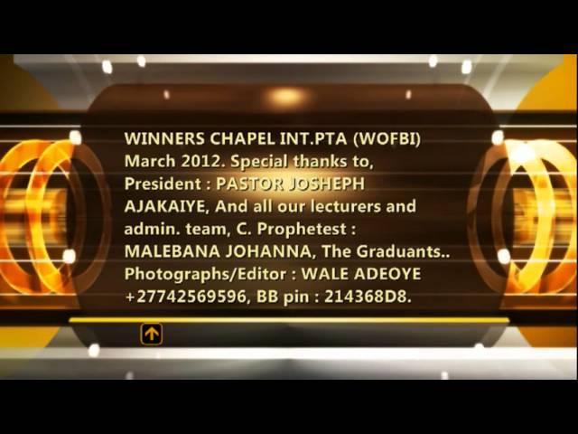 (WOFBI) Graduations Slide Show Edited by Wale Adeoye