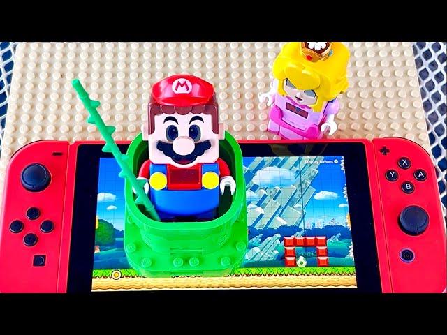 Lego Mario battles Bowser to save Yoshi on Nintendo Switch! Will he make it? #legomario