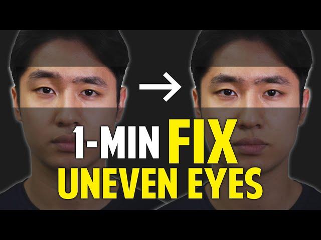 Fix Uneven Eyes｜Facial Asymmetry in 1-Minute｜Balancing Exercise