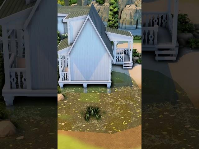 Seaside Modern Farmhouse (Sims 4) #shorts #thesims4