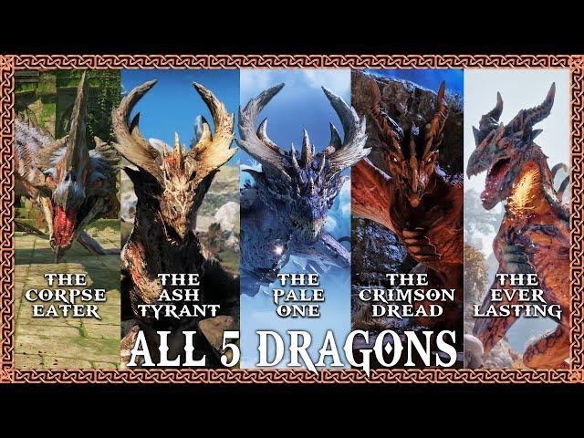 God of War Ragnarök - All 5 Dragons