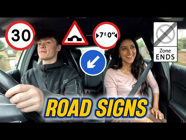 Reading The Road Signs Early | Ben's Driving Lesson