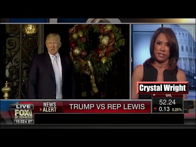 Crystal Wright: "What has John Lewis done since he marched on Selma?"