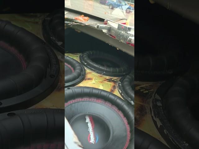 Four Twelve Inch Subwoofers Hitting Them Lows! #americanbass #bass #taramps #caraudio #automobile