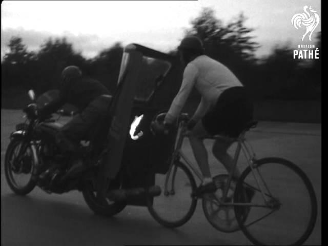 Motor-Paced Cycle Speed Attempt Ends - Disaster (1952)