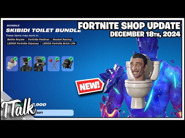 *NEW* SKIBIDI TOILET IN FORTNITE! Fortnite Item Shop [December 18th, 2024] (Fortnite Chapter 6)