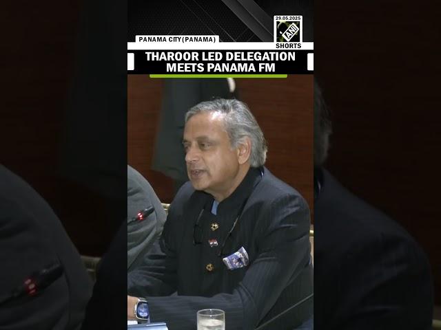 Shashi Tharoor led All Party Delegation meets Panama Foreign Minister Javier Martínez-Acha
