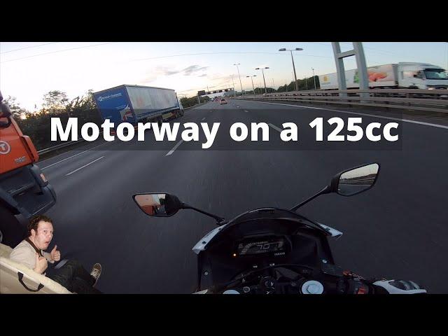 Motorway Ride on 125cc *We Broke The M6 Toll* - Yamaha YZF-R125 #14