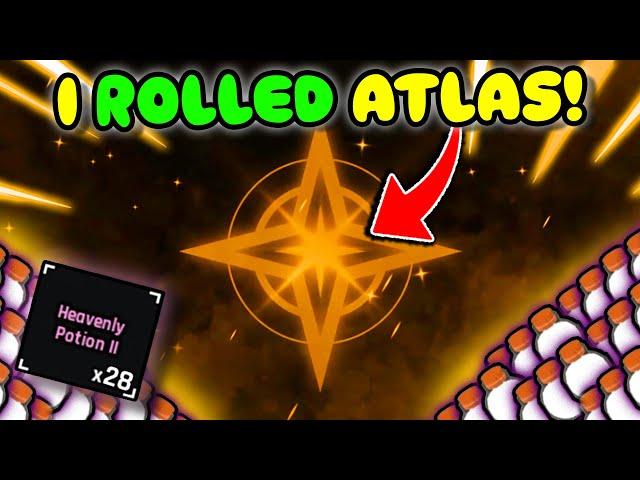 I ROLLED 'ATLAS' AURA Using 28 HEAVENLY POTIONS In ERA 9 Of ROBLOX SOL'S RNG!