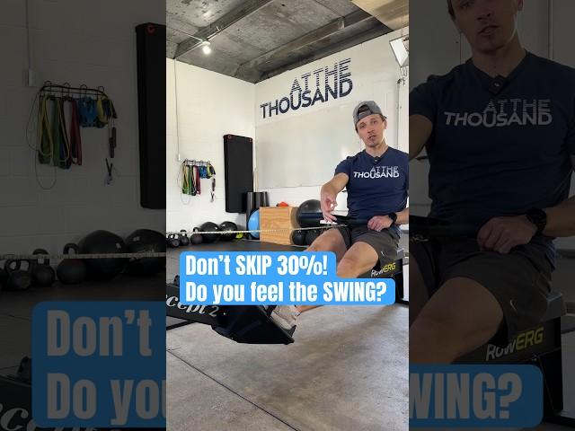 Skipping 30% of our POWER! Feel the swing when rowing! #rowing @concept2usa