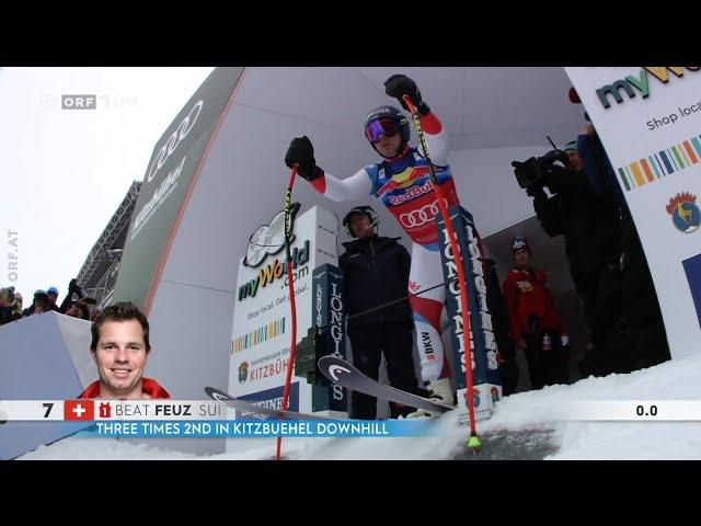 Alpiner Ski-Weltcup| Abfahrt | Kitzbühel | 2. Platz | Beat FEUZ | 2020