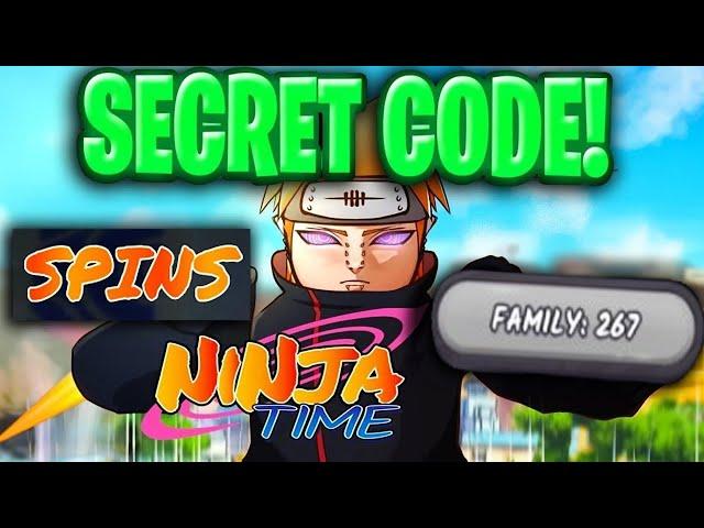 Ninja Time SECRET ADMIN SPINS CODES! Roblox