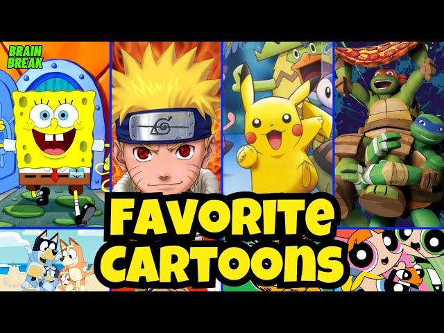  Ultimate Cartoon Showdown! | Would You Rather: Favorite Cartoons Exercise Brain Break for Kids