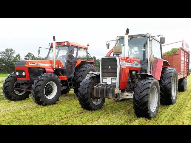 Vintage Grass Silage Day 2024 | Lots of Great Tractors in The Field