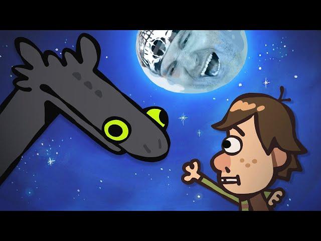 TRAINING THE DRAGON AND LAUGHING ► The Ultimate “How To Train Your Dragon” Cartoon | VIKTOR-REACTOR