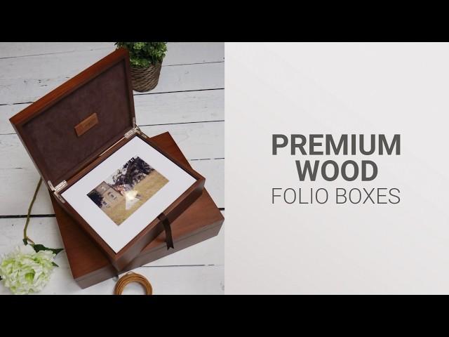 New & Improved Premium Wood Folio Boxes for Photographers