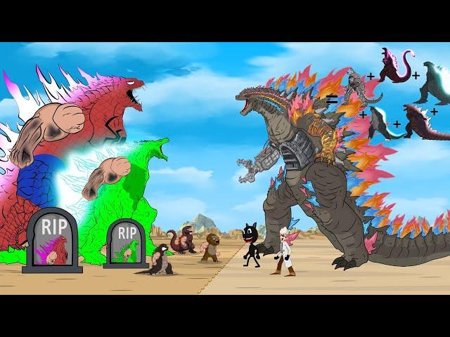 Rescue GODZILLA & KONG vs Fusion Strongest GODZILLA: Monsters Ranked From Weakest To Strongest???