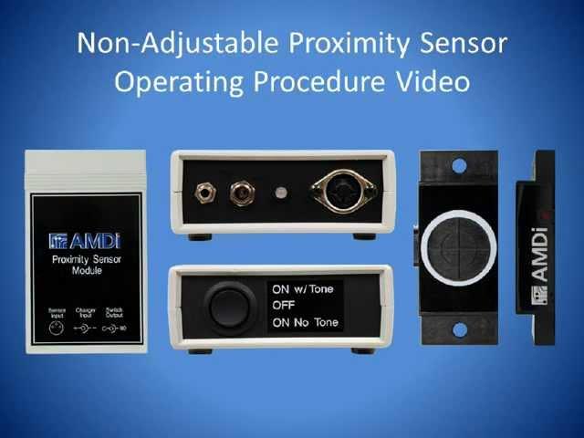 Non-Adjustible Proximity Sensor Operating Procedure