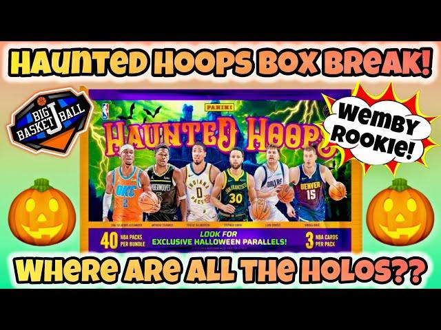 *FIRST LOOK!* 2023-24 Panini Haunted Hoops  Box Break - 40 Packs! Wemby RC - Where Are The Holos? 