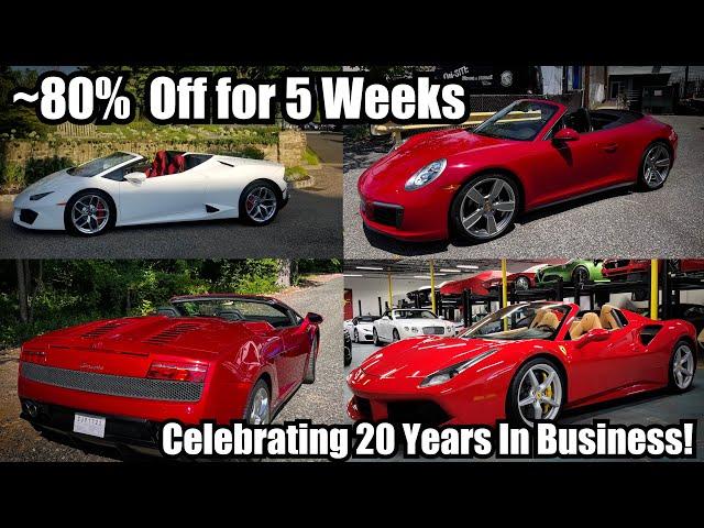 Becoming the Cheapest Exotic Car Rental Company In The World For 5 Weeks - Starting Now!