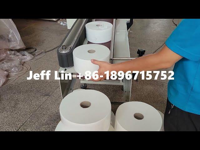 Automatic maxi roll paper cutting machine line