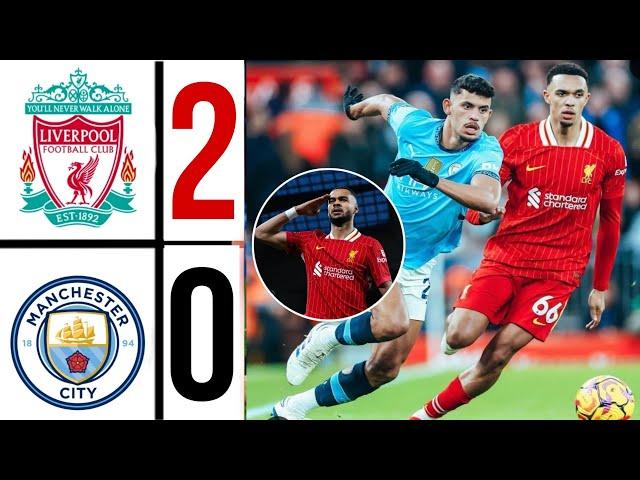 liverpool vs man city 2-0 salah & gakpo goal  and Extended Highlights | premier!league 2025