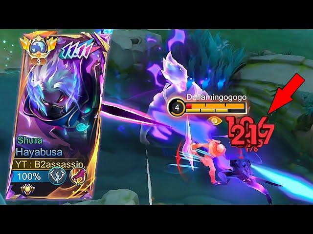 HAYABUSA BEST COMBO IN HIGHT RANK SOLO try this combo -Mobile Legends