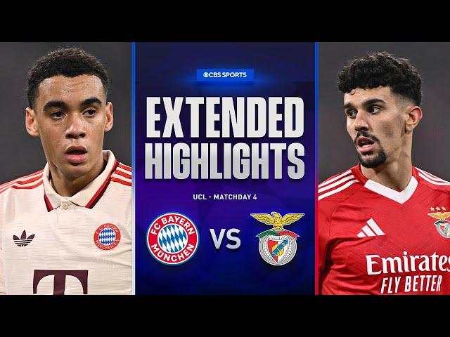 Bayern vs. Benfica: Extended Highlights | UCL League Phase MD 4 | CBS Sports Golazo