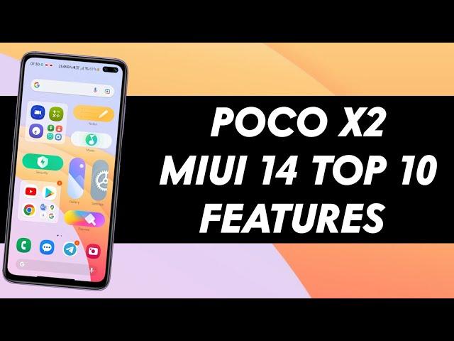 Poco X2 Miui 14 Top 10 Features | Miui 14 Poco X2 Top 10 Features | Miui 14 Update Poco X2 Features