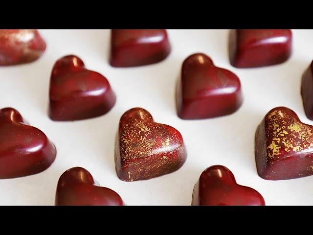 발렌타인데이 하트 초콜릿 봉봉 만들기 Chocolate Bonbons