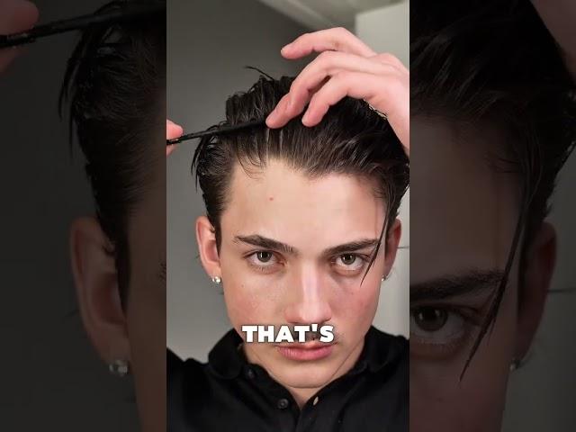 old money hairstyle tutorial (@basedbodyworks)