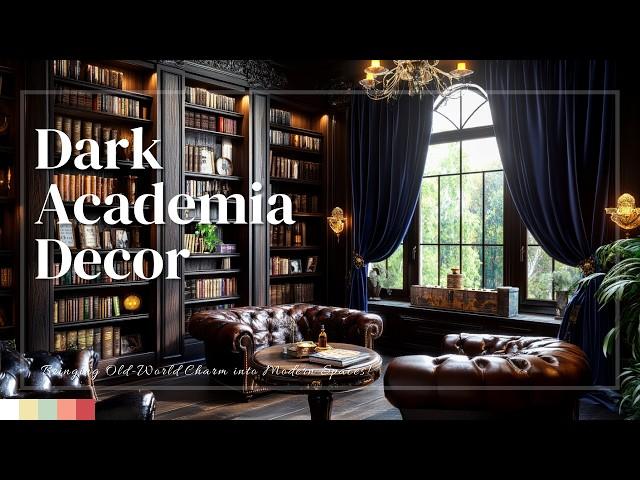 Dark Academia Decor: Bringing Old-World Charm into Modern Spaces!