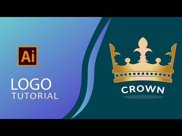 Crown Logo Design Tutorial - illustrator