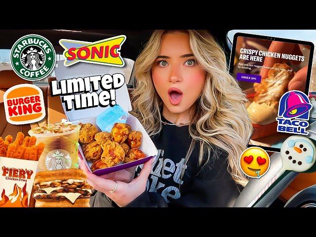 Eating ONLY LIMITED TIME Fast Food Items For 24 HOURS!!