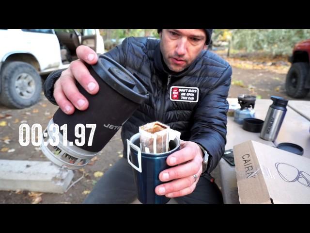 Camping Coffee: Kuju pourover + Cairn Box + Jet Boil