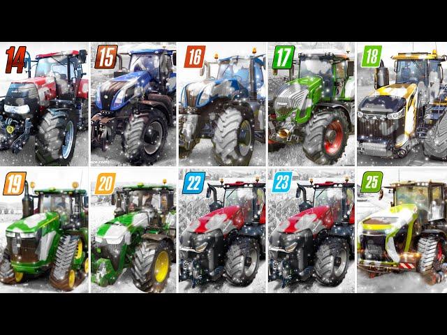 Fs14 vs Fs15 vs Fs16 vs Fs17 vs Fs18 vs Fs19 vs Fs20 vs Fs22 vs Fs23 vs Fs25 | Winter |