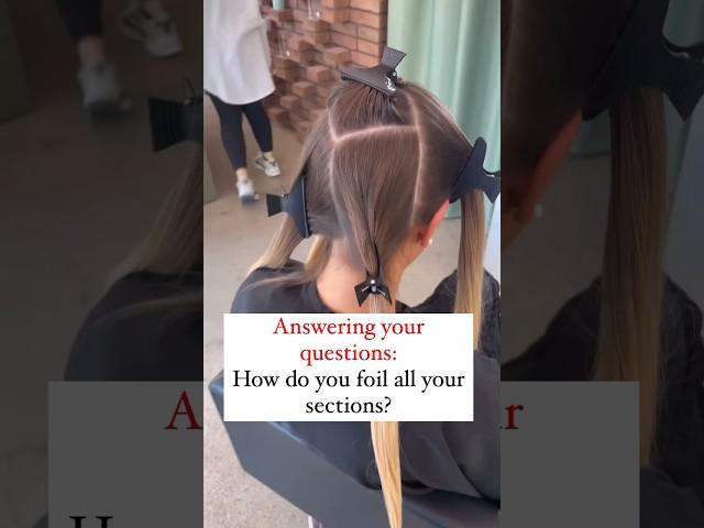 Airtouch step by step #hair #hairstyle #haircolor #hairtutorial #airtouch