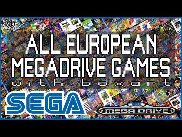 European SEGA Mega Drive Game Collection Complete  |  V G A - Video Game Archive