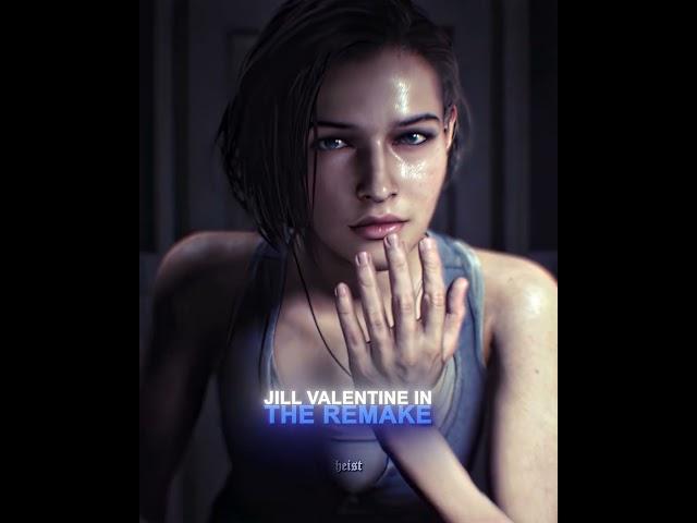 Jill Valentine ORIGINAL vs REMAKE  [4K] | Resident Evil 3 #shorts