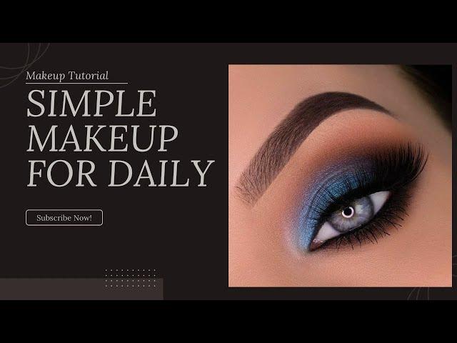 Dramatic Blue Smokey Eye Makeup Tutorial by Rani ch