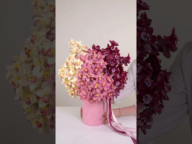Зефирные орхидеи в очень большом букете угадайте бюджет #зефирнаяфлористика #флористика