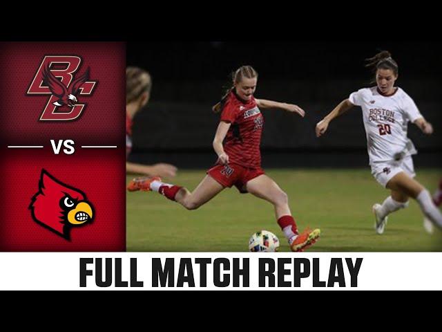 Boston College vs. Louisville Full Match Replay | 2024 ACC Women's Soccer