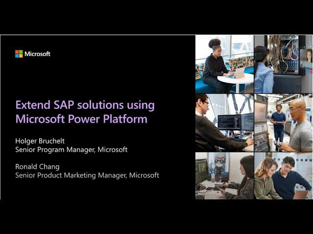 Extend SAP solutions using Microsoft Power Platform