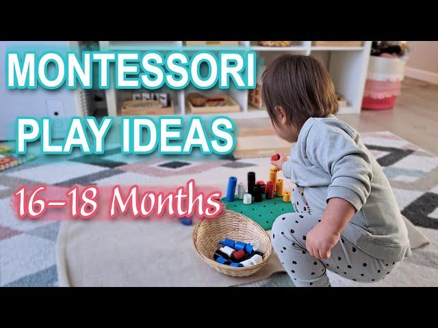 60 TODDLER PURPOSEFUL PLAY IDEAS! MONTESSORI ACTIVITIES FOR 16-18 MONTHS OLD \\ Montessori at Home