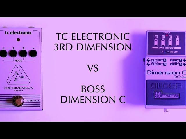 TC Electronic 3rd Dimension VS Boss Dimension C DC-2W