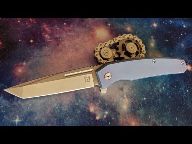 Ontario Knife Co - Ti22 Ultrablue  Budget Titanium!  Get it!