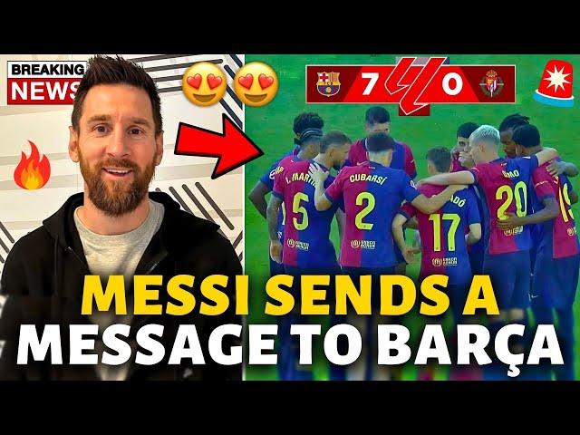 URGENT! MESSI SENDS A MESSAGE AND CONGRATULATES BARCELONA! NOBODY EXPECTED! BARCELONA NEWS TODAY!