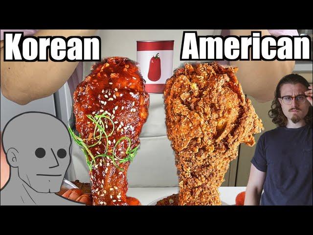 Following Instructions from Joshua Weissman (Fried Chicken - Korean v.s American)