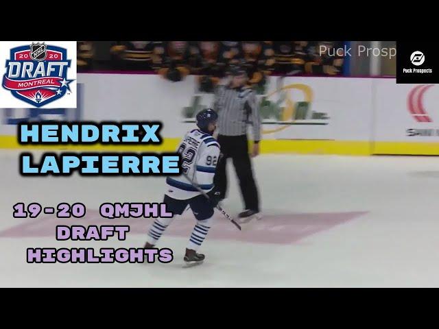 Hendrix Lapierre 2019-2020 QMJHL Draft Highlights